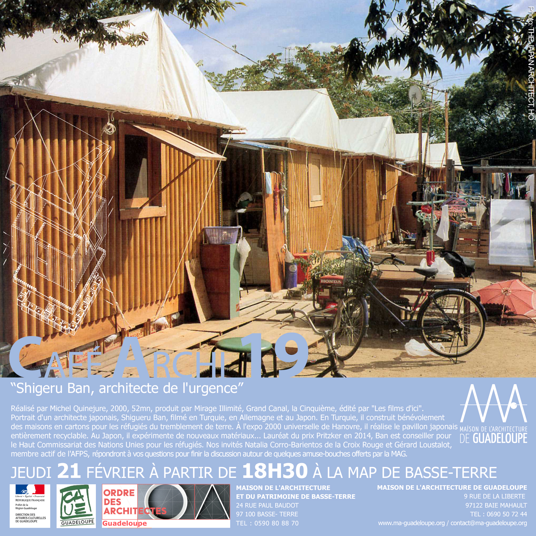 You are currently viewing Café Archi #19 – « Shigeru Ban, architecte de l’urgence »