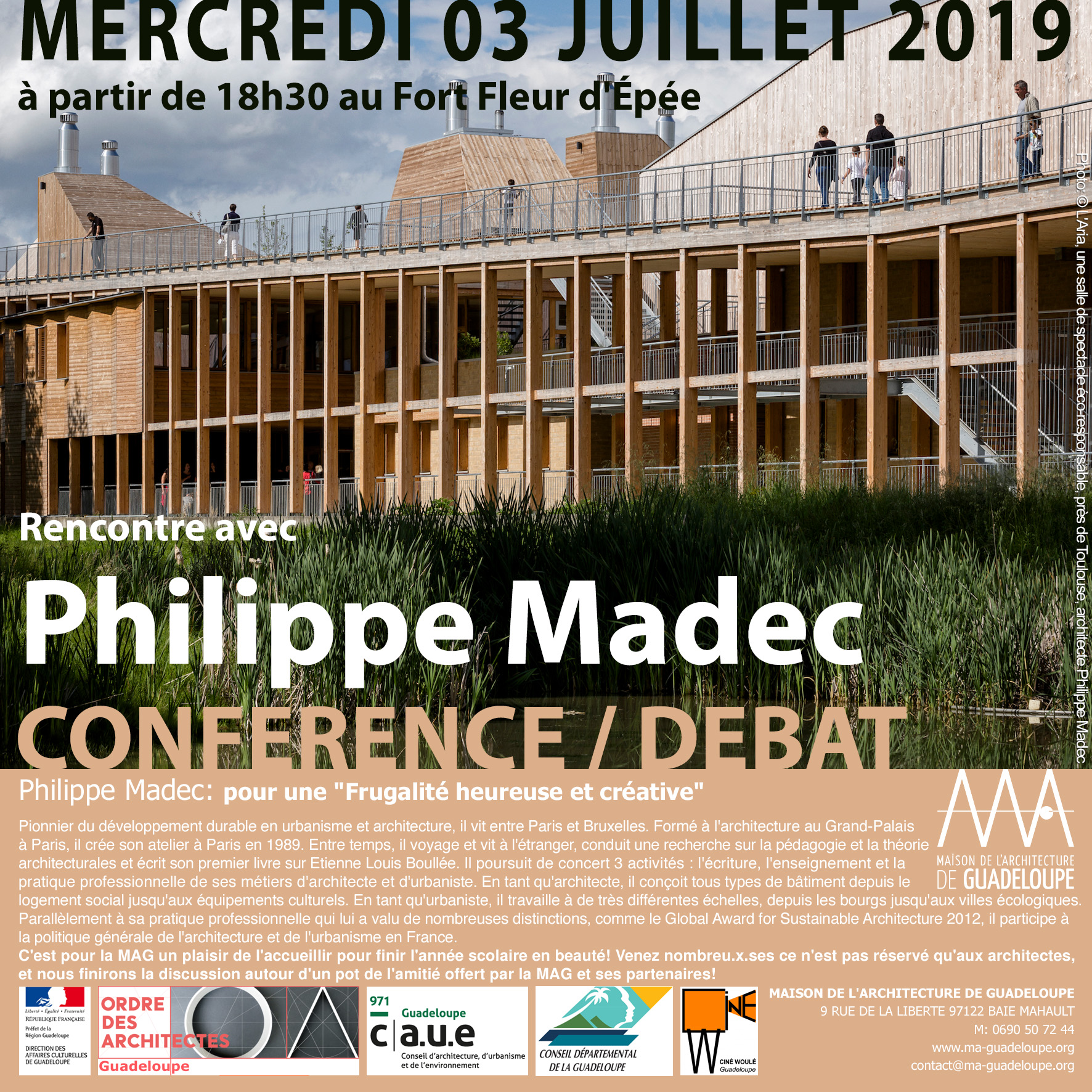 You are currently viewing Retour en image : Conférence-Débat de Philippe Madec au Fort Fleur d’Epée. Mercredi 03 juillet 2019