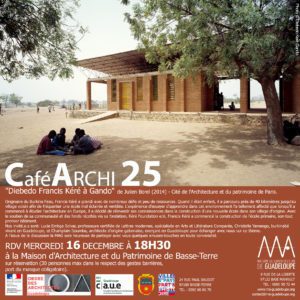 Lire la suite à propos de l’article Retour en images : Café Archi 25 « Francis Diébédo Kéré à Gando » du mercredi 16 décembre 2020