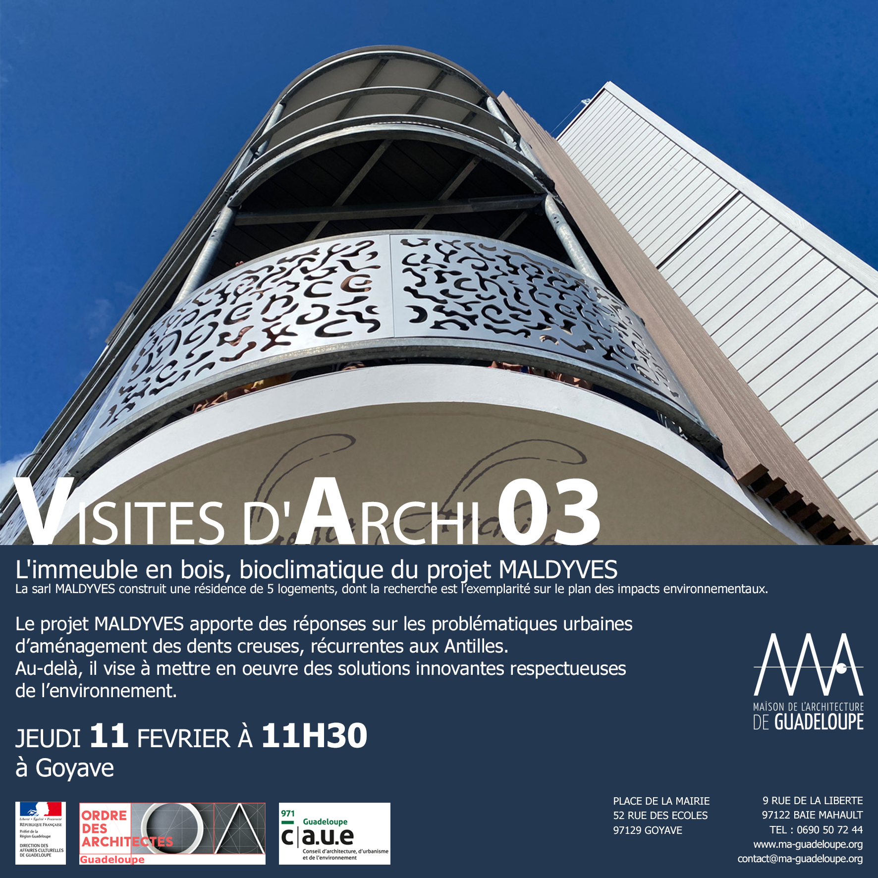 Lire la suite à propos de l’article Retour en images : Visite d’Archi 03  » L’immeuble en bois, bioclimatique du projet Maldyves « 