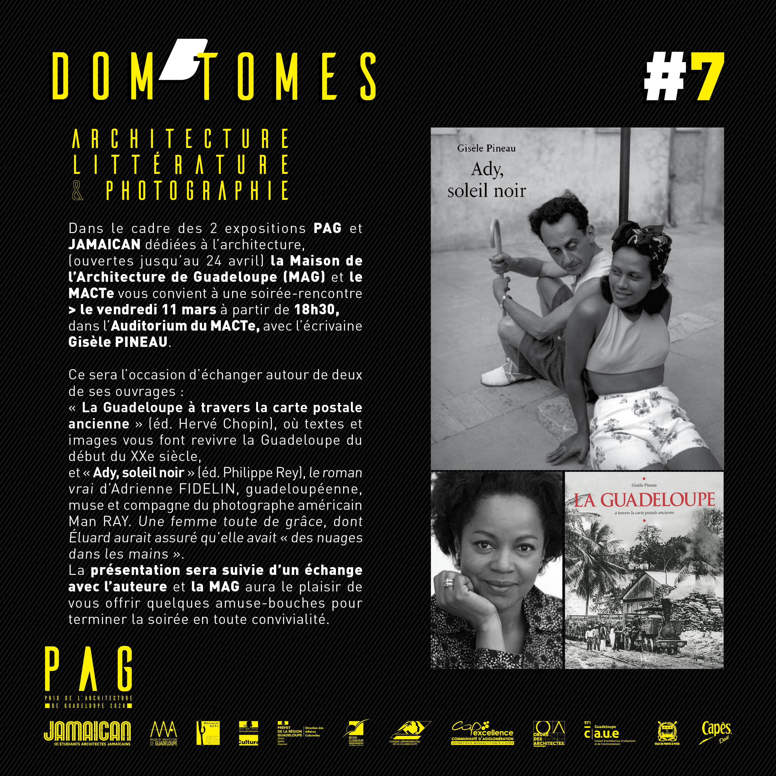 You are currently viewing Dom’Tomes #07 : « Architecture, Littérature et Photographie », le vendredi 11 mars à 18h30