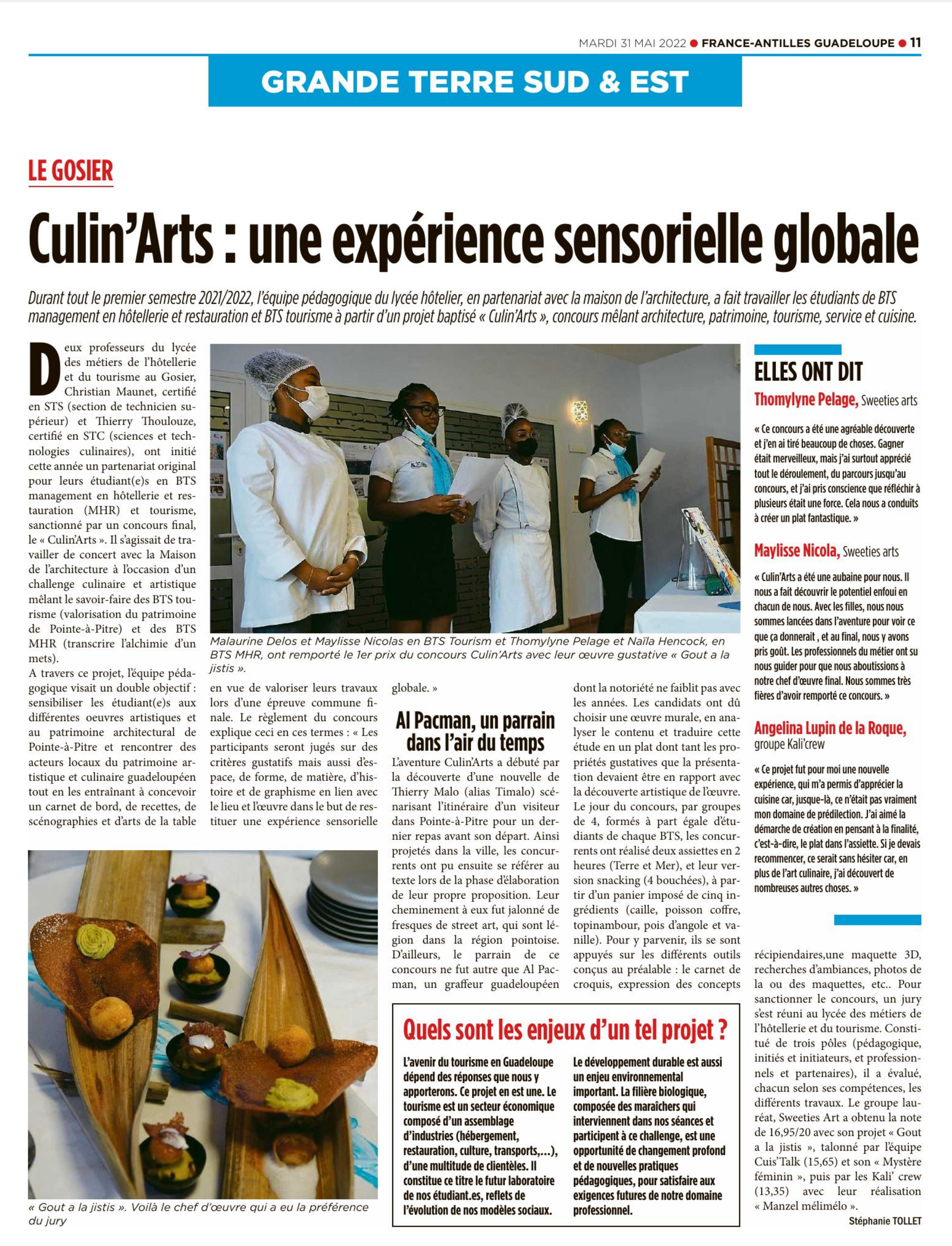 You are currently viewing Culin’Arts : une expérience sensorielle globale